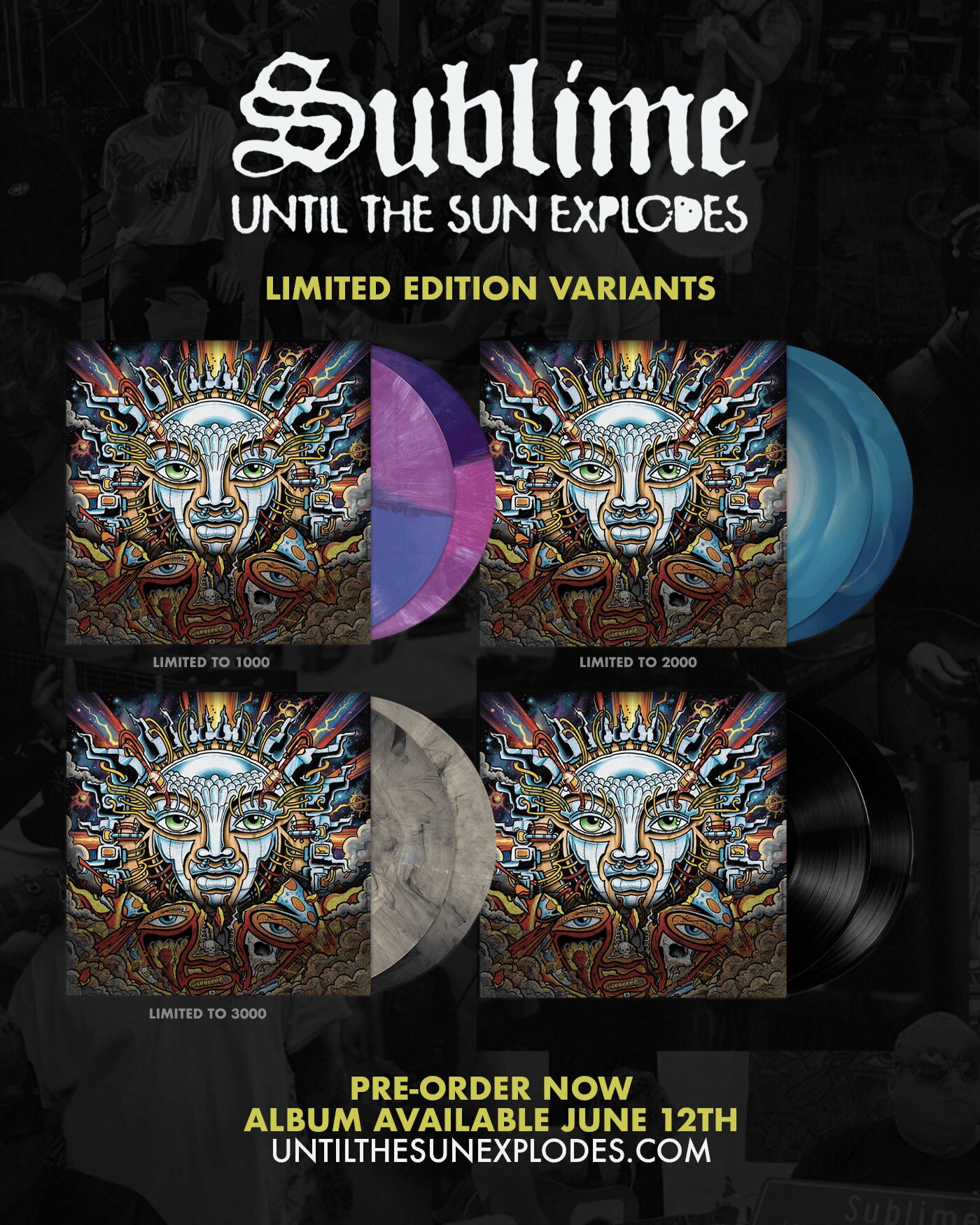 Sublime Launches 4 New Vinyl Variants for New Album “Until The Sun