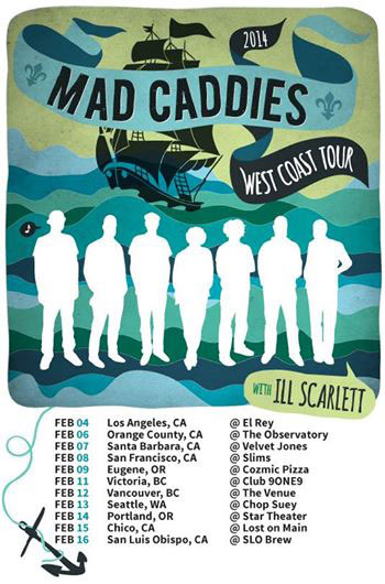 Mad Caddies 2014 tour first leg