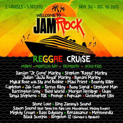 2015 Welcome To Jam Rock Reggae Cruise Poster