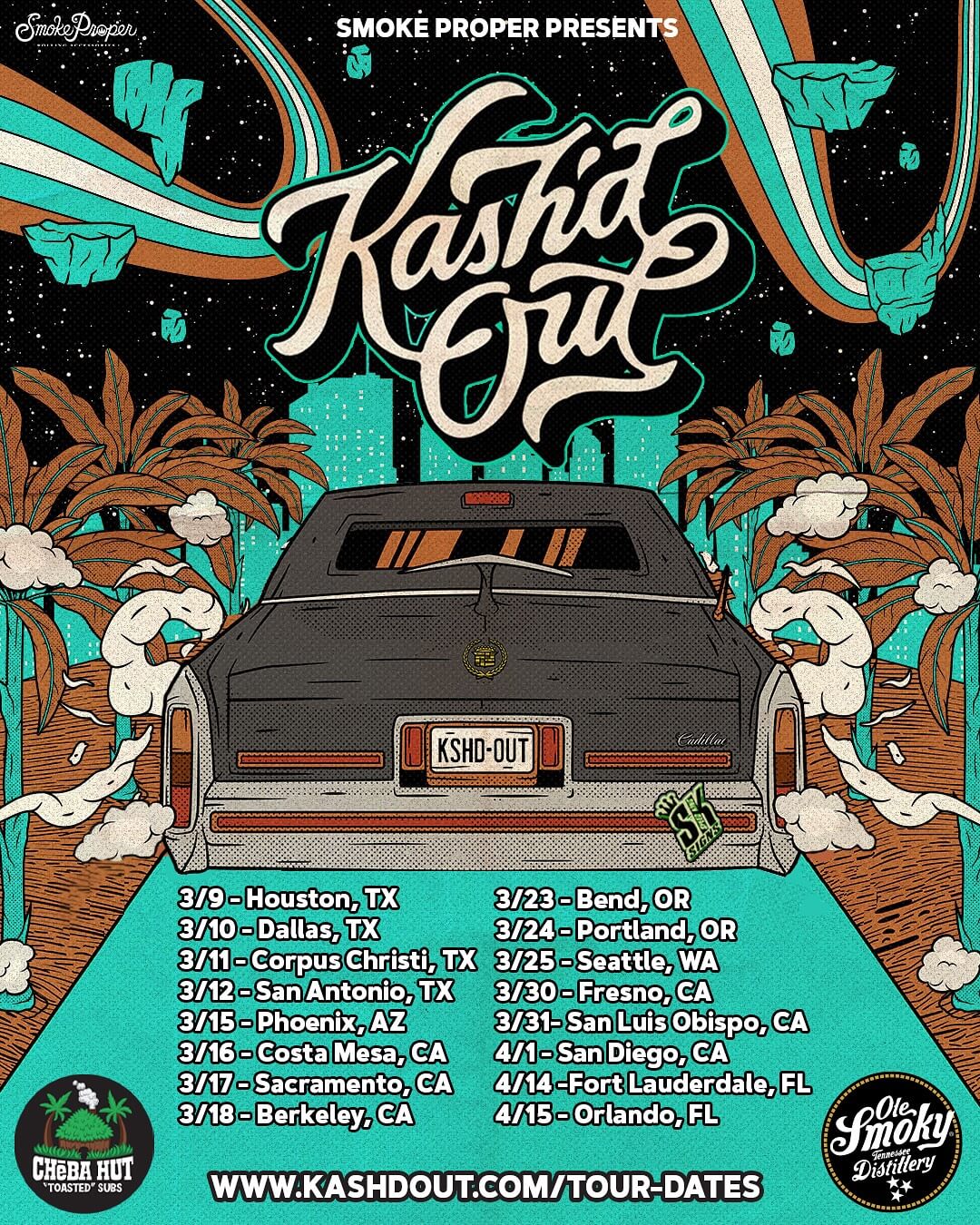 Kash'd Out "Whiskey and Weed" Tour