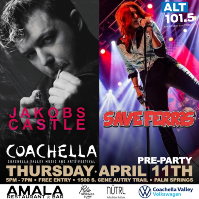 Pre-Game Coachella with Jakobs Castle & Save Ferris