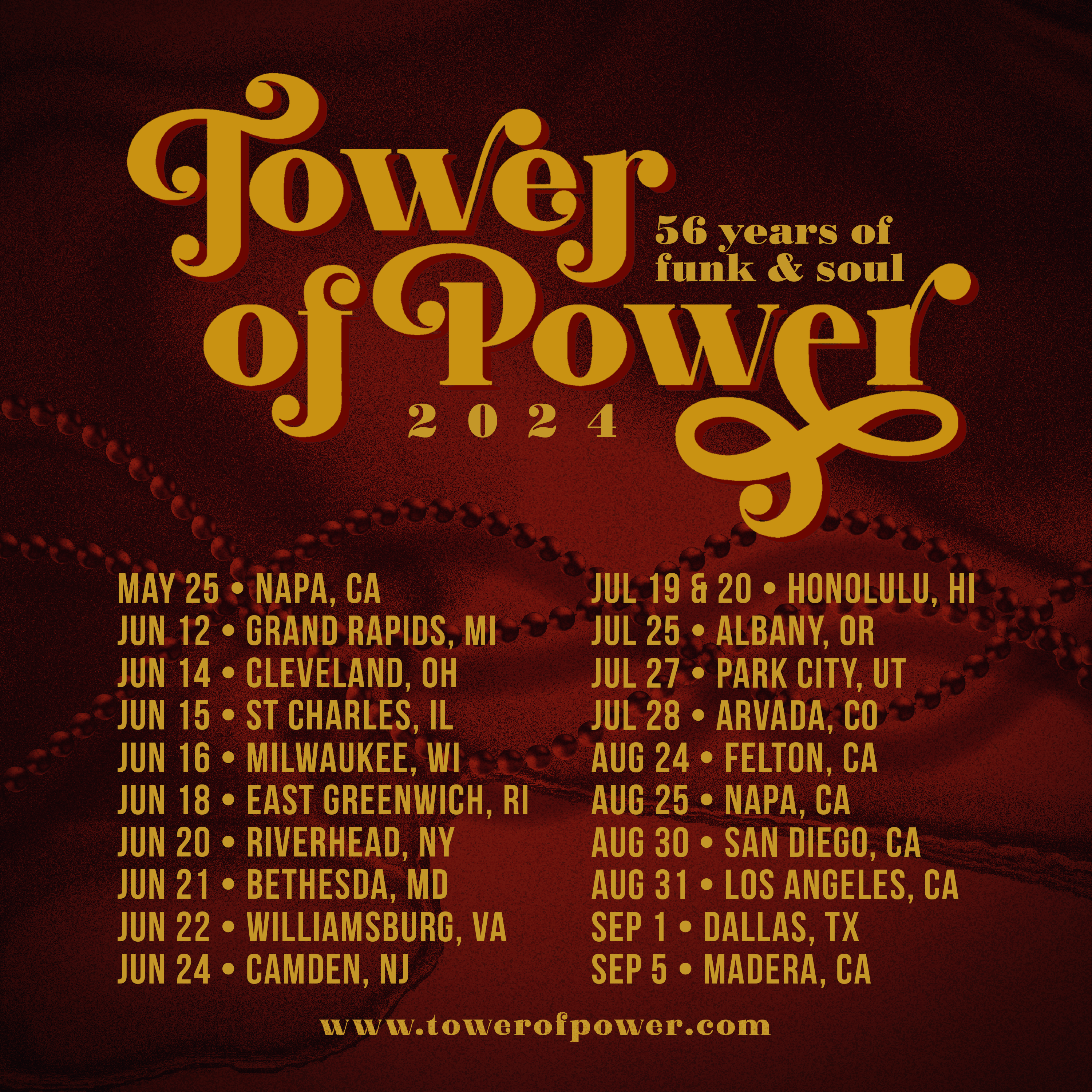Tower of Power Expands 56th Anniversary Tour to Europe, Announces New Lead Singer